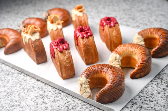 Crescent and Wheel is one of the rare pastries baked at Drom Bakery in Bayswater, Melbourne.
