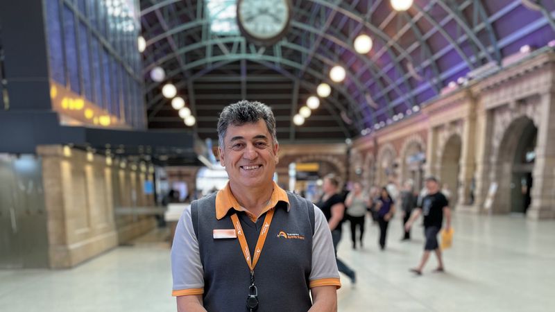 Central Station Support Officer Reg Agar works tirelessly through the night to reunite passengers with lost valuables. (9 pieces/included)