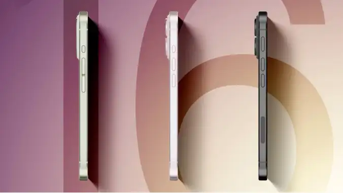 Render of the iPhone 16 based on internal Apple sources.